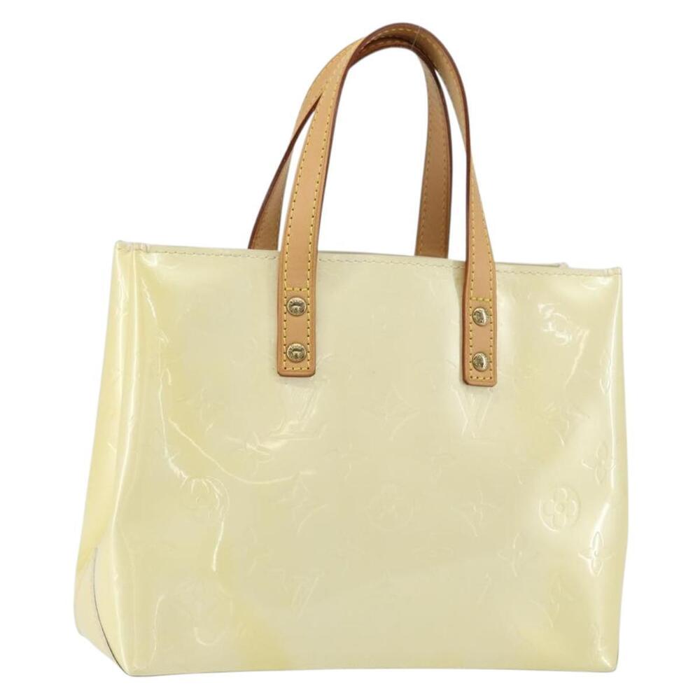 LOUIS VUITTON Monogram Vernis Reade PM Hand Bag Perle M91336 LV Auth ep12280